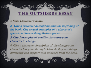 The Outsiders Essay
