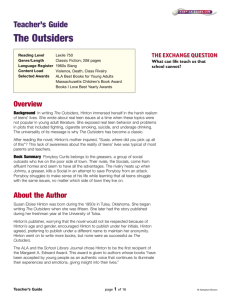 Teacher's Guide The Outsiders