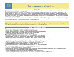 Bowel Management Guideline