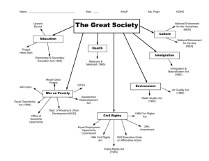The Great Society - Historyteacher.net