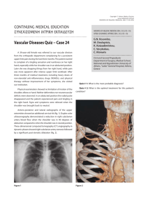 Vascular Diseases Quiz − Case 24