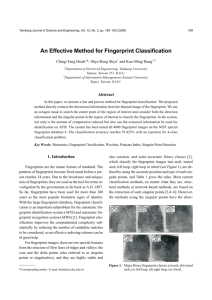 An Effective Method for Fingerprint Classification