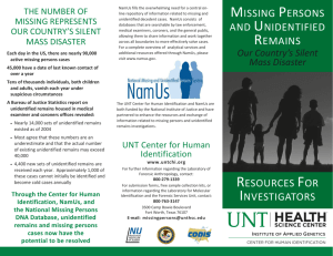UNTCHI Brochure - Forensic Services Unit