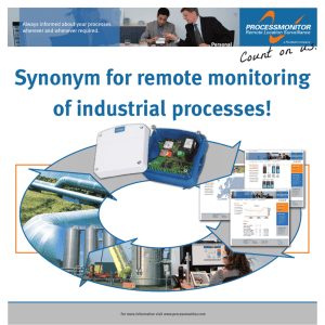 Synonym for remote monitoring of industrial processes!