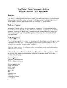 Software Service Level Agreement