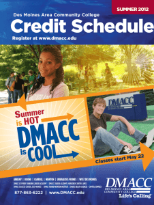 Summer 2012 - Des Moines Area Community College
