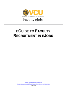 Faculty eJobs - VCU Department of Human Resources