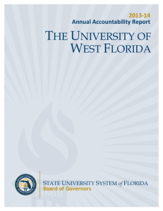 the university of west florida - State University System of Florida