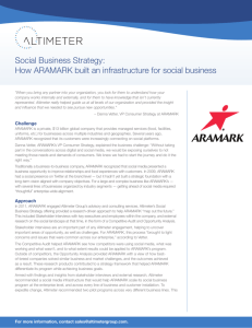 Social Business Strategy: How ARAMARK built an infrastructure for
