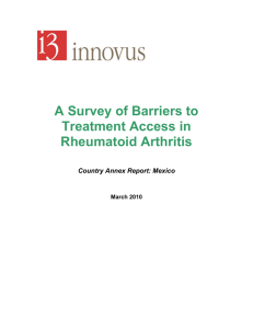 Barriers to rheumatoid arthritis treatment access in Europe
