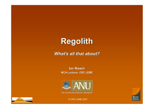 What is Regolith?