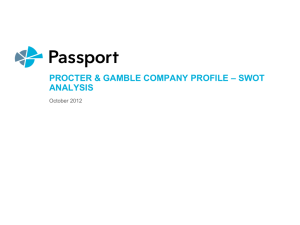 Procter & Gamble Company Profile Swot Analysis