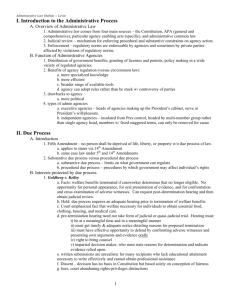 Administrative Law Outline