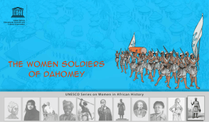 The women soldiers of dahomey