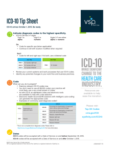 ICD-10 Tip Sheet