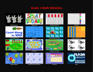 Grade 1 Math Websites - Pinewood Elementary School