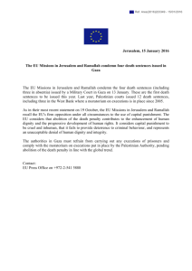Local EU statement on death sentence in Gaza