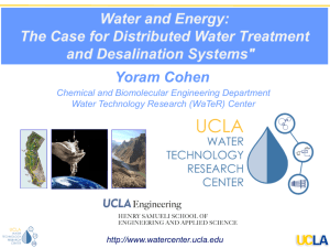 The Case for Distributed Water Treatment and Desalination Systems