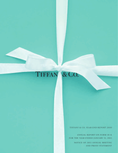 tiffany & co. year-end report 2010 annual report on form 10