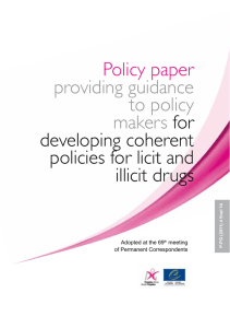 Policy paper providing guidance to policy makers for developing