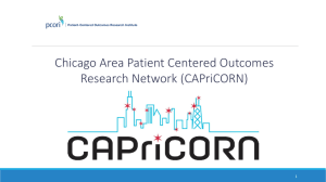 Chicago Area Patient Centered Outcomes Research Network