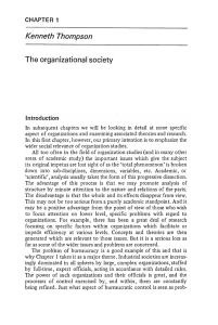 The organizational society