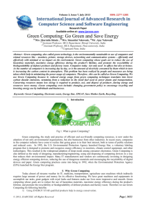 Green Computing: Go Green and Save Energy