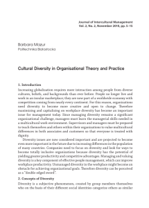 Cultural Diversity in Organisational Theory and Practice