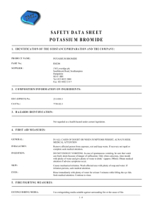 safety data sheet potassium bromide