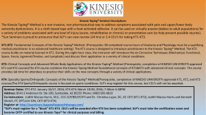 The Kinesio Taping® Method is a non-invasive, non