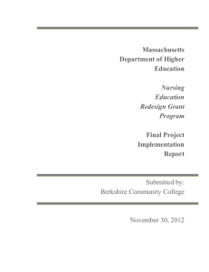Final Report - Massachusetts Department of Higher Education