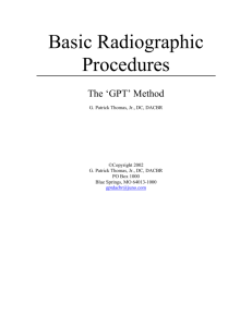 Basic Radiographic Procedures