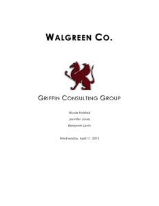 walgreen co. - Economics Department