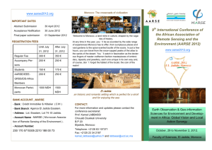 9th International Conference of the African Association of Remote