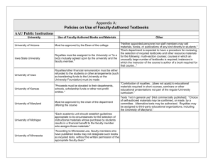 to view Appendix A: Policies on Use of Faculty