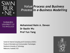 Value Process Process and and Business Process in e