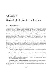 Chapter 7 Statistical physics in equilibrium