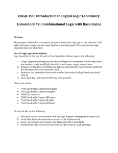 Lab 2 Combinational Logic with basic gates