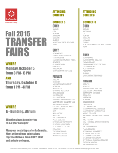 transfer fairs - LaGuardia Community College