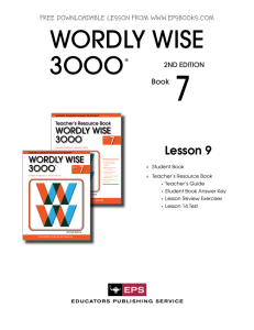 WORDLY WISE 3OOO®