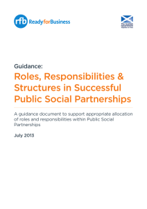 Roles, Responsibilities & Structures in Successful Public Social