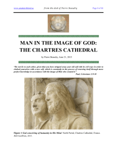 man in the image of god: the chartres cathedral