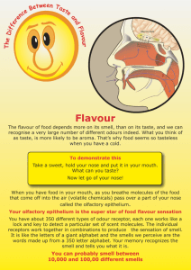 Taste and Flavour Posters - Institute of Food Research