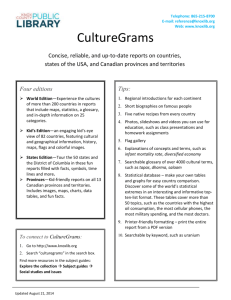 CultureGrams tip sheet