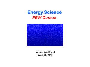 Energy from fission