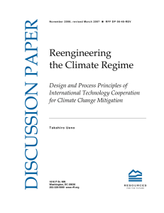 Reengineering the Climate Regime: Design and Process Principles