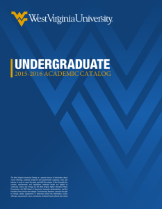 Catalog - West Virginia University
