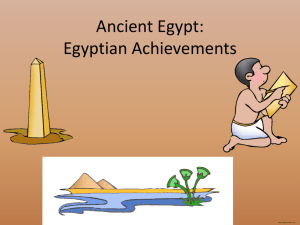 Ancient Egypt: Egyptian Achievements
