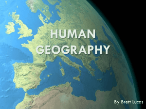 human GEOGRAPHY - Brett's Geography Portal