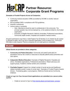 List of Corporate Grant Programs